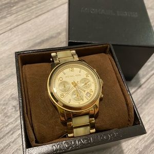 Michael Kors Tortoise/Gold Watch